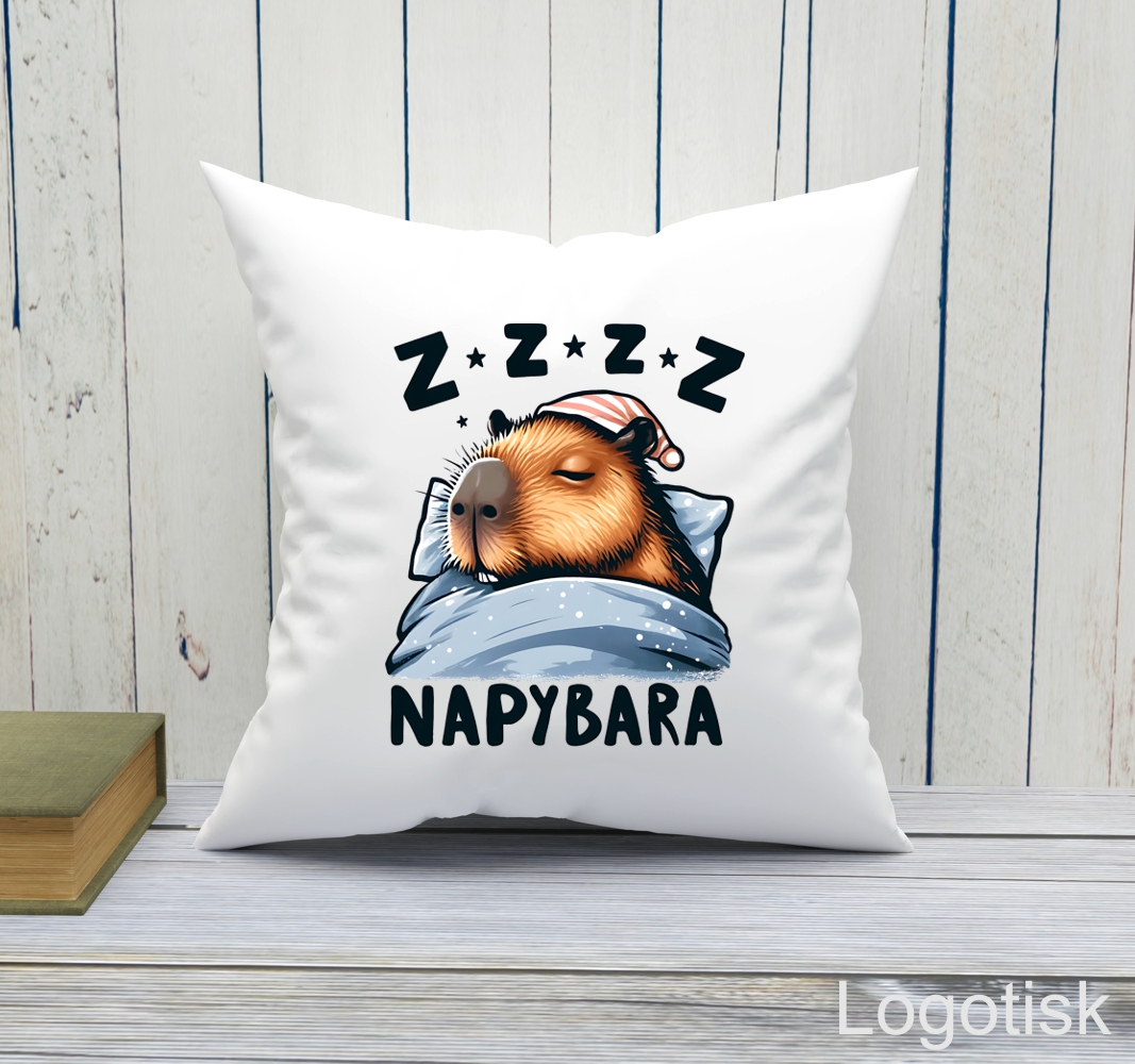 Polštářek s potiskem KAPYBARA