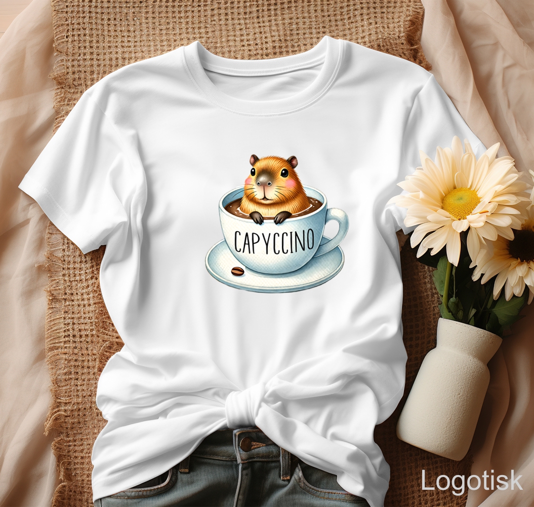 Dámské tričko KAPYBARA-CAPYCCINO