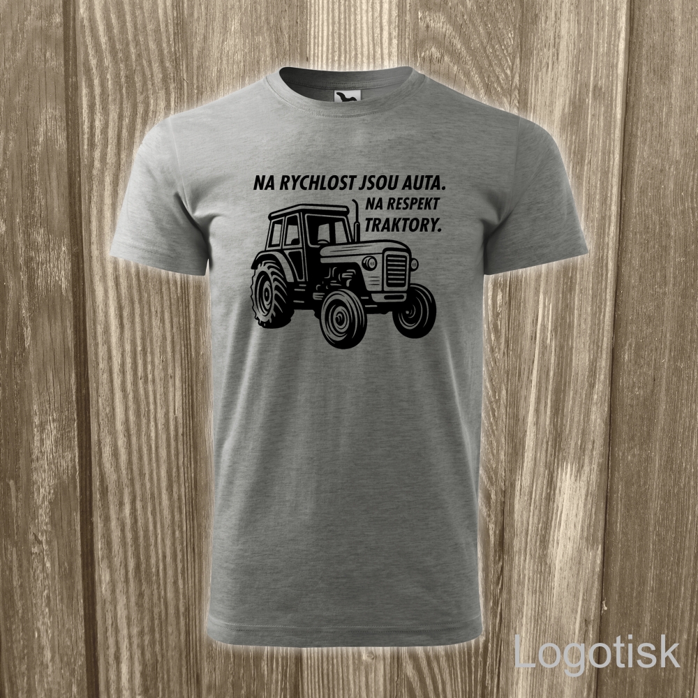Tričko potisk TRAKTOR - RESPEKT