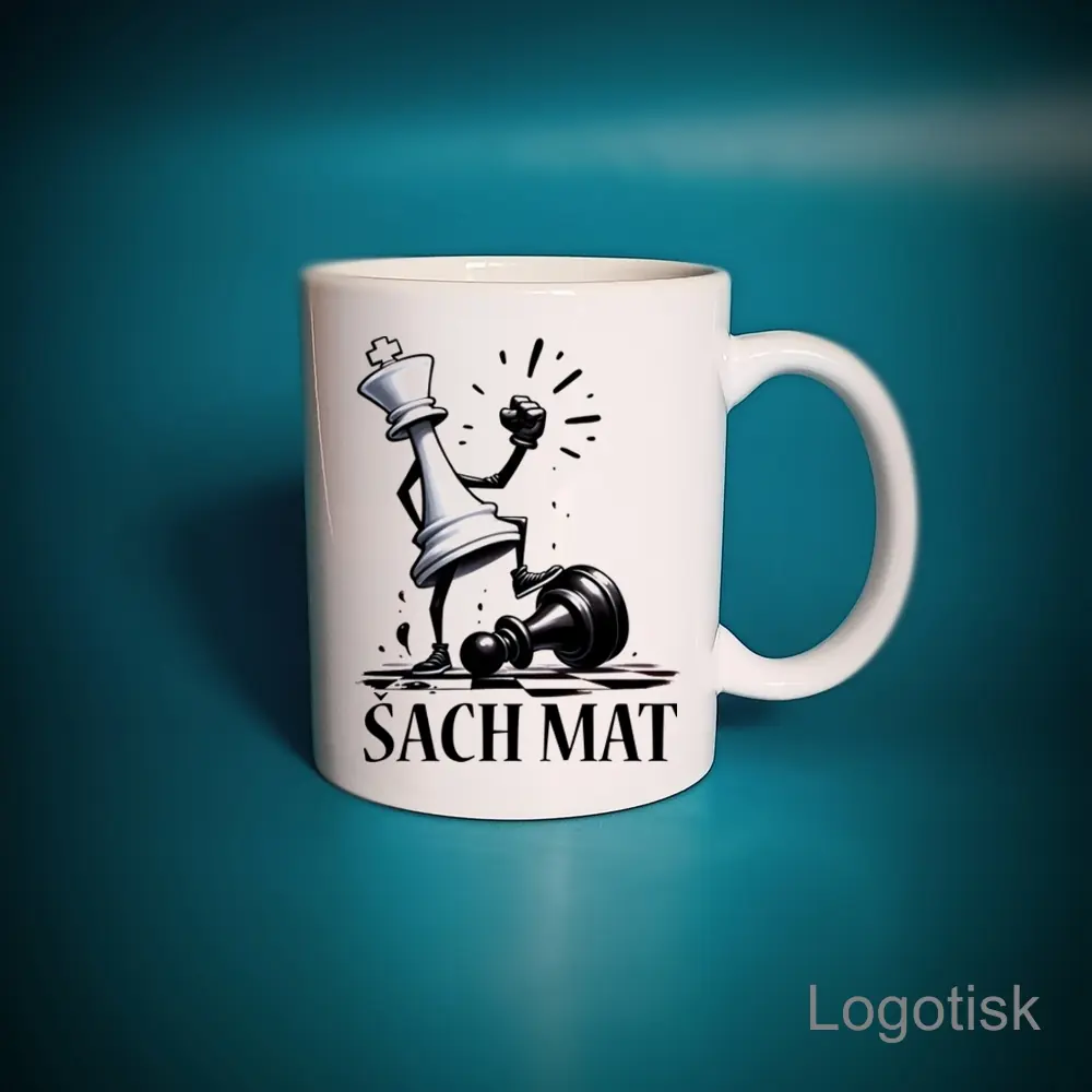Hrnek s potiskem ŠACH MAT