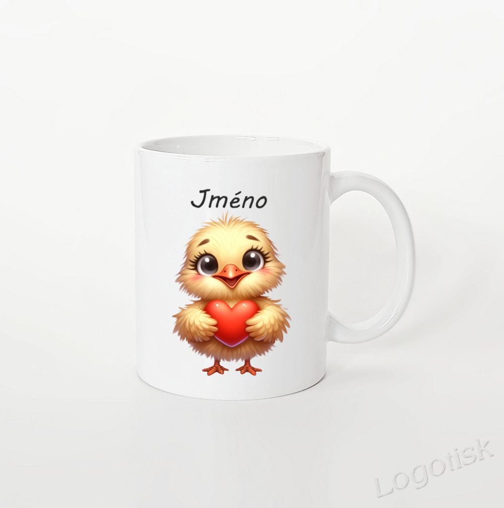 Hrnek potisk KUŘÁTKO se jménem