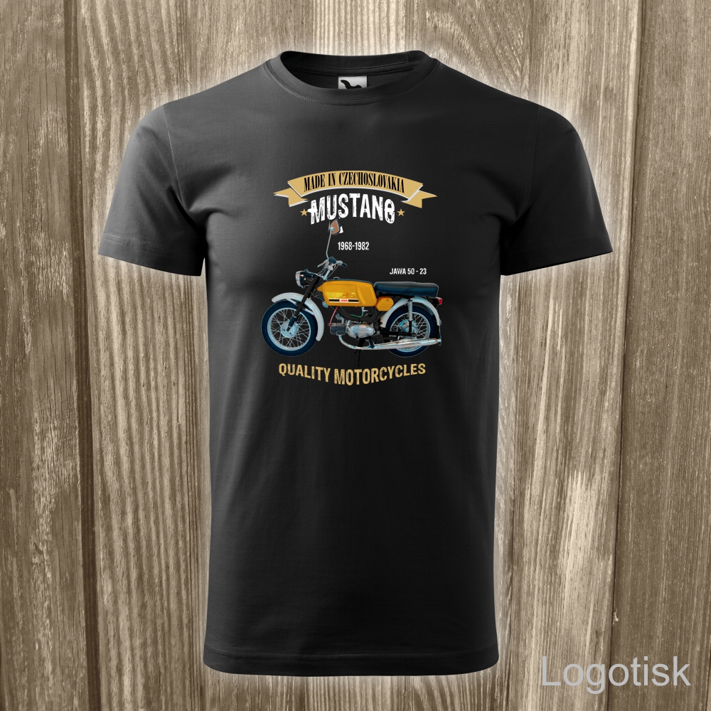 Tričko Jawa Mustang-styl vintáž