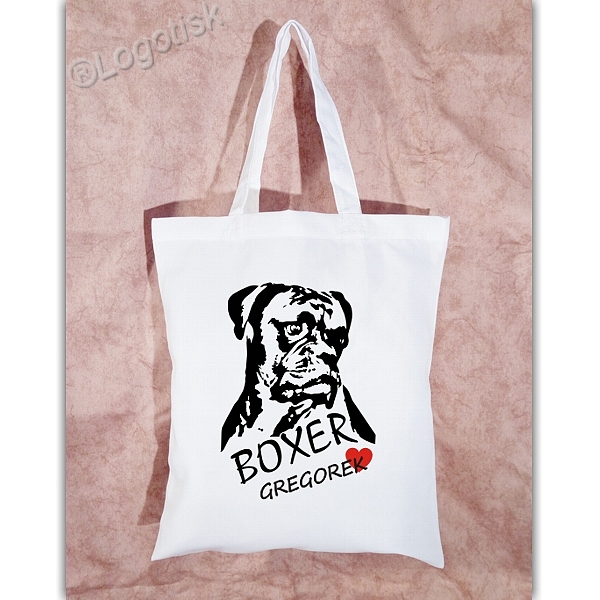 Taška s potiskem Boxer se jménem