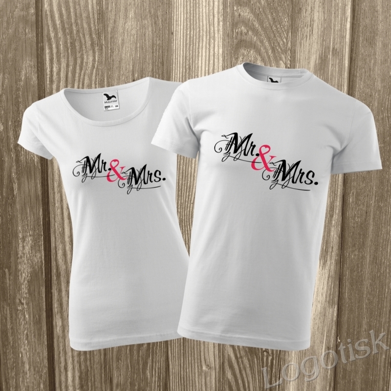Trička pro ni a pro něj Mr.&Mrs.