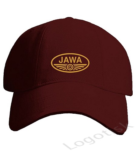Čepice s kšiltem Jawa znak zlatý