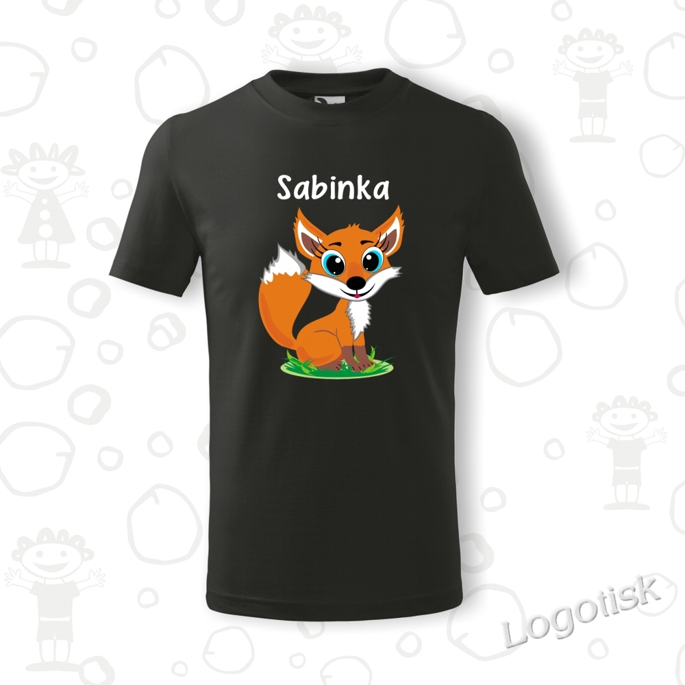 Tričko dětské LIŠKA se jménem