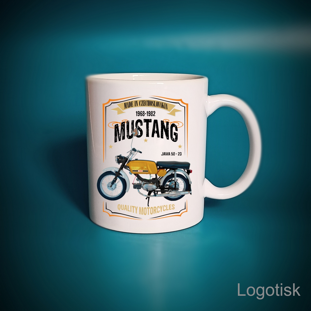 Hrnek Jawa MUSTANG retro vintáž