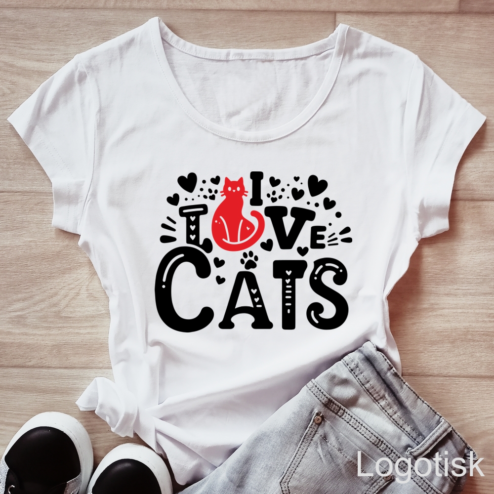 Tričko dámské kočka - I LOVE CATS