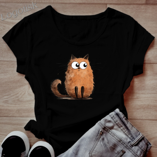 Tričko s vtipnou kočkou