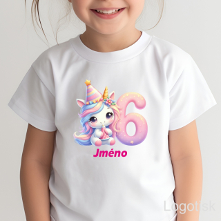 Dívčí tričko JEDNOROŽEC k narozeninám