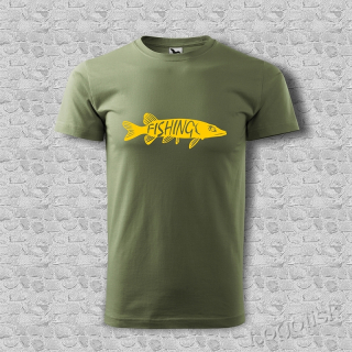 Tričko pro rybáře Štika